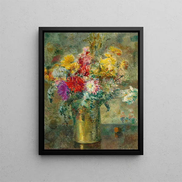 Blumenstrauß - Albert Lebourg — gerahmtes Bild an der Wand