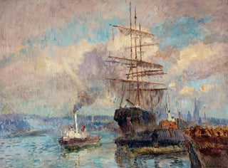Albert Lebourg - Dans le port de Rouen.webp