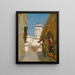 La Rue des Blondeurs, Alger - Albert Lebourg — gerahmtes Bild an der Wand