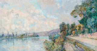Albert Lebourg - La Seine et les coteaux de Dieppedalle vue prise de Croisset prs Rouen.webp