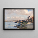 Landschaft - Albert Lebourg — gerahmtes Bild an der Wand
