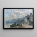 Regenwetter - Albert Lebourg — gerahmtes Bild an der Wand