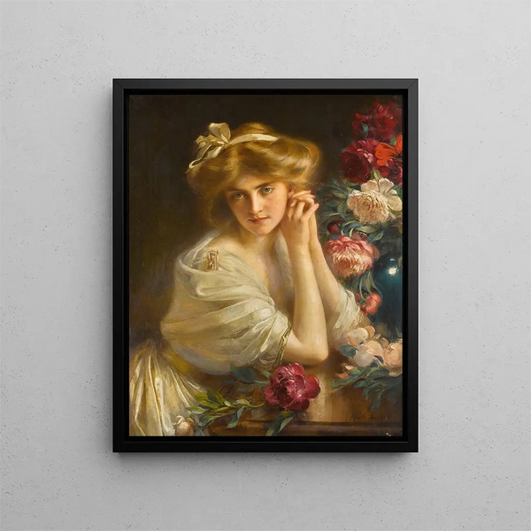 Sanfte Muße - Albert Lynch — gerahmtes Bild an der Wand