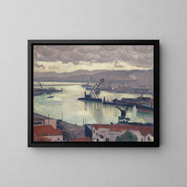 Alger, grauer Himmel - Albert Marquet — gerahmtes Bild an der Wand