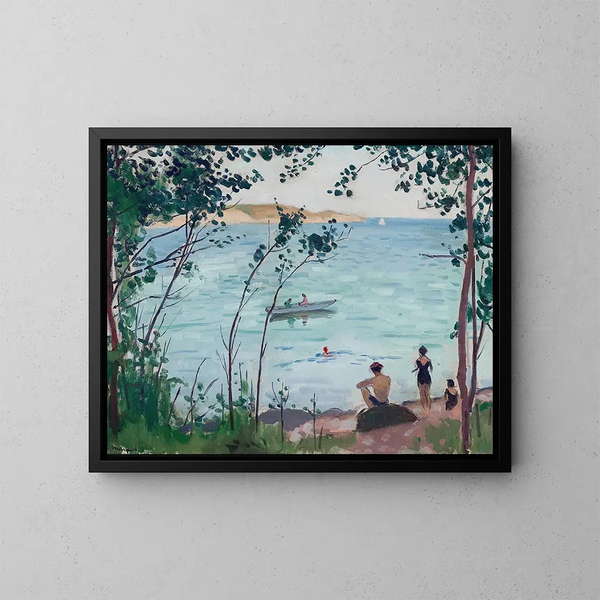 Baigneurs à Carqueiranne - Albert Marquet — gerahmtes Bild an der Wand