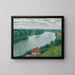 La Frette-sur-Seine, Blick auf die Hügel in Richtung Herblay - Albert Marquet — gerahmtes Bild an der Wand