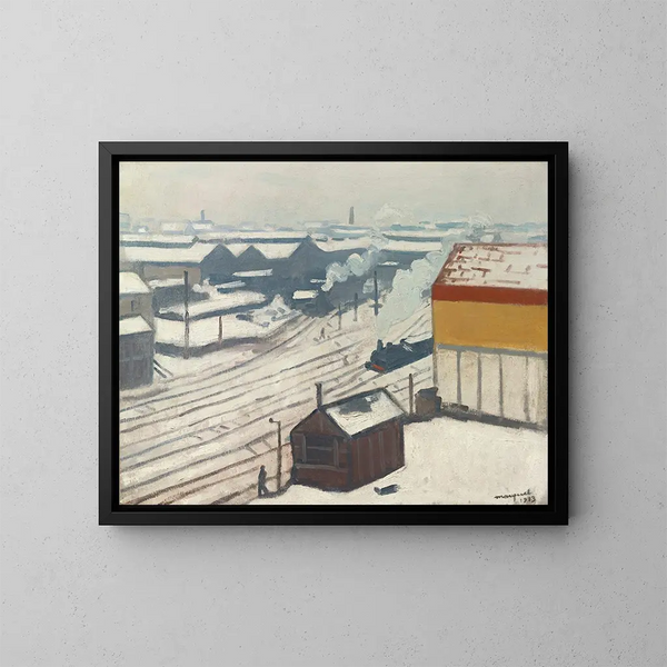 Albert Marquet - La Gare Montparnasse Sous La Neige.webp