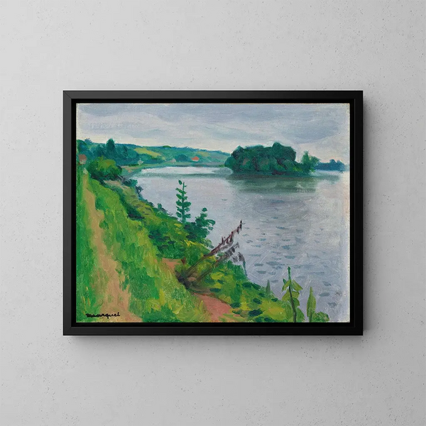 La Seine à Rolleboise - Albert Marquet — gerahmtes Bild an der Wand