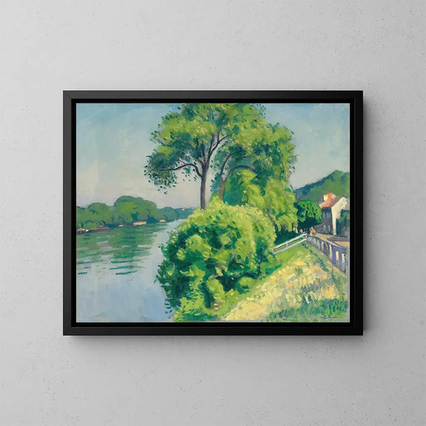 Der Hang von La Frette - Albert Marquet — gerahmtes Bild an der Wand