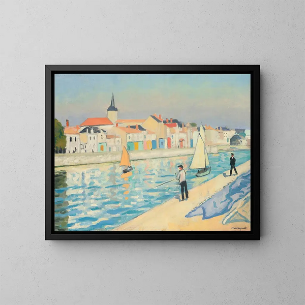 Die Fischer beim Angeln in La Chaume - Albert Marquet — gerahmtes Bild an der Wand
