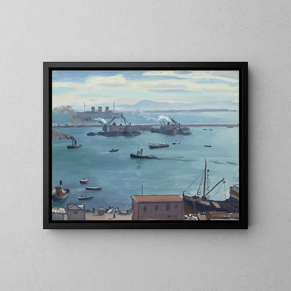 Die drei Kamine - Albert Marquet — gerahmtes Bild an der Wand