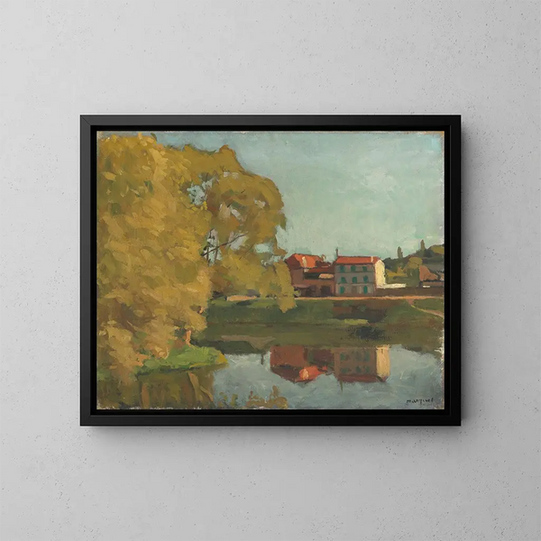 Maisons de Billancourt - Albert Marquet — gerahmtes Bild an der Wand