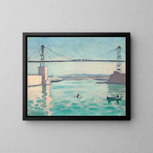 Marseille, die Überführungbrücke - Albert Marquet — gerahmtes Bild an der Wand