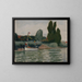 Pavoisiertes Boot in Poissy - Albert Marquet — gerahmtes Bild an der Wand