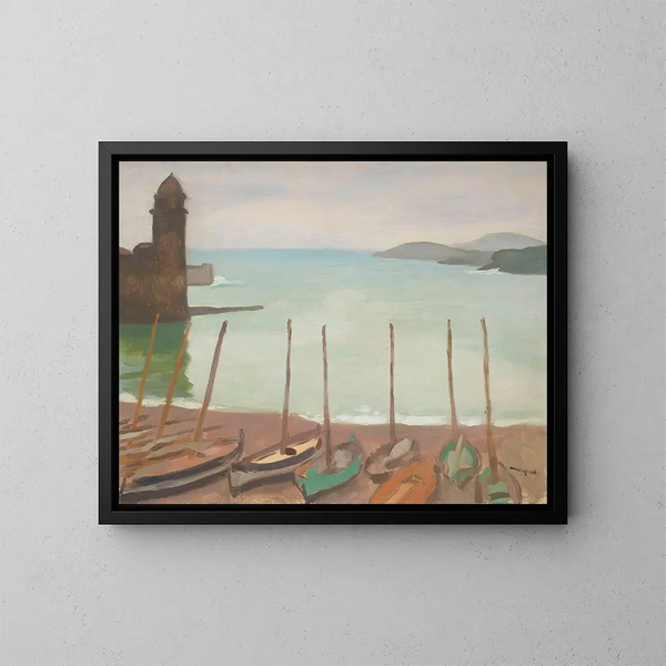 Hafen von Collioure - Albert Marquet — gerahmtes Bild an der Wand