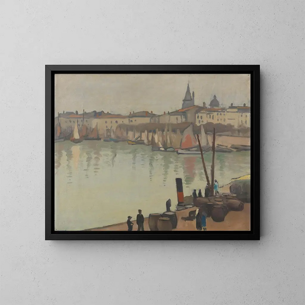 Hafen von La Rochelle - Albert Marquet — gerahmtes Bild an der Wand