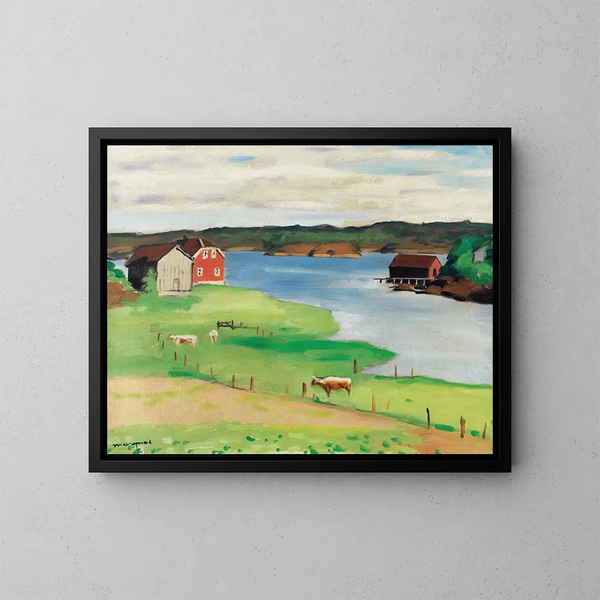 Weideland bei Hesnes - Albert Marquet — gerahmtes Bild an der Wand