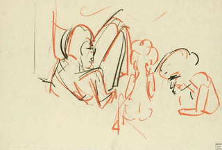Albert Mller - Figrliche Skizze drei Personen.webp
