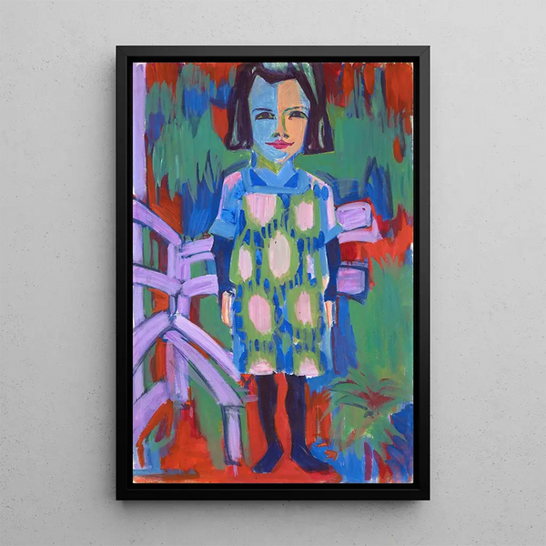 Reproduktion des Gemäldes Portrait Bruna - Albert Müller