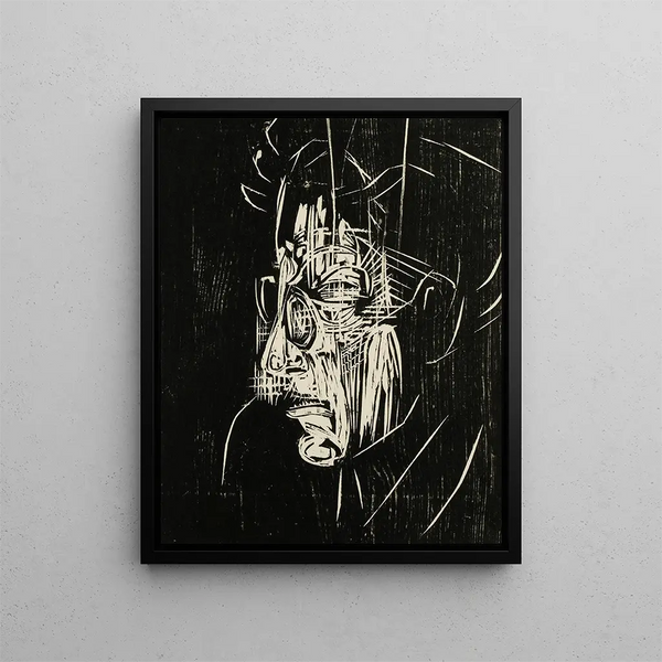 Portrait von Edmund Schaeffer - Albert Müller — gerahmtes Bild an der Wand
