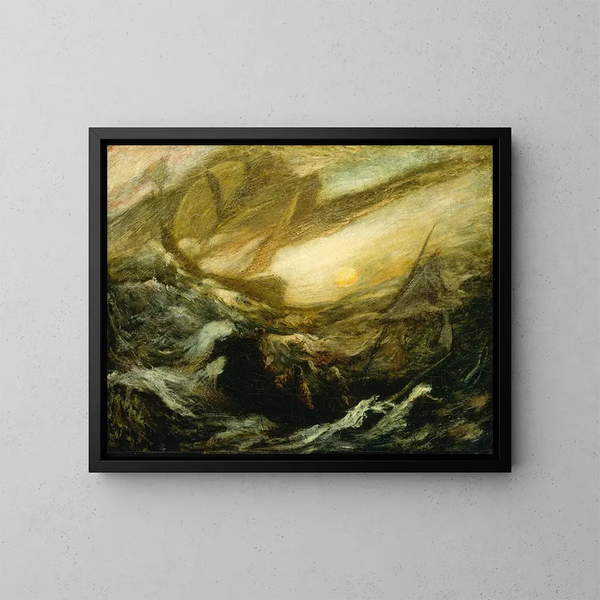 Der Geisterschiff - Albert Pinkham Ryder — gerahmtes Bild an der Wand