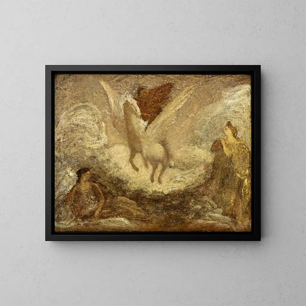 Pégase s'en va - Albert Pinkham Ryder — gerahmtes Bild an der Wand