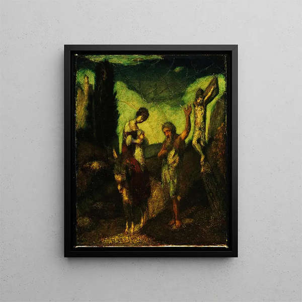 L'histoire de la croix - Albert Pinkham Ryder — gerahmtes Bild an der Wand