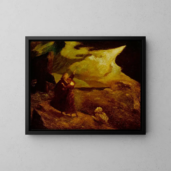 La Tempête - Albert Pinkham Ryder — gerahmtes Bild an der Wand