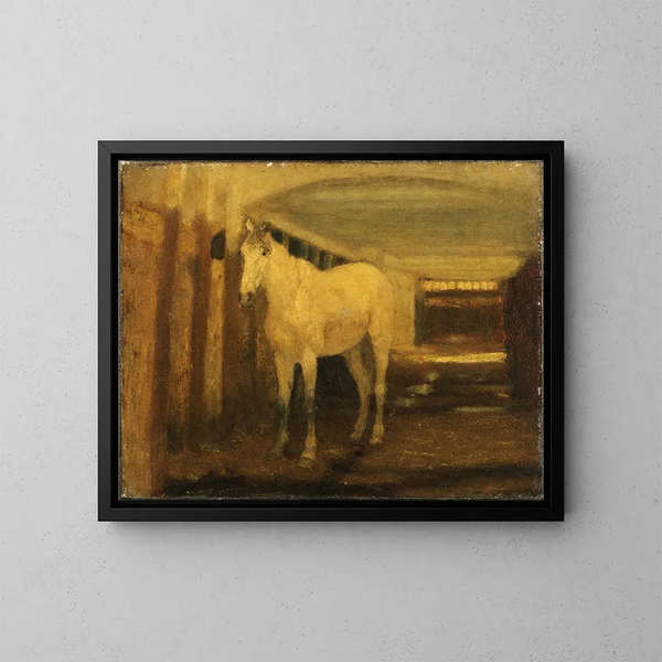 Das weiße Pferd - Albert Pinkham Ryder — gerahmtes Bild an der Wand