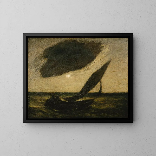 Unter einer Wolke - Albert Pinkham Ryder — gerahmtes Bild an der Wand