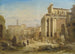 Blick auf das Forum Romanum mit dem Triumphbogen des Septimius Severus und dem Tempel von Faustina und Antoninus Pius - Albert Rieger — Ansicht des Kunstwerks