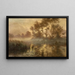 Sonnenaufgang im Nebel - Albert Rigolot — gerahmtes Bild an der Wand