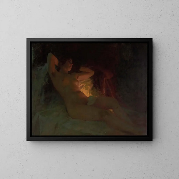 Nackt - Albert Ritzberger — gerahmtes Bild an der Wand
