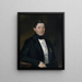 Bildnis eines Herrn im schwarzen Gehrock, mit Orden - Albert Theer — gerahmtes Bild an der Wand