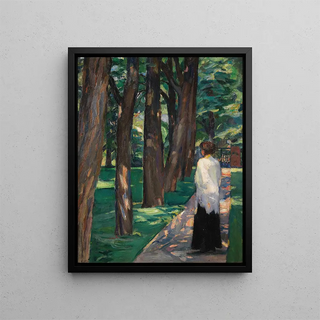 Albert Weisgerber - Dame im Park.webp