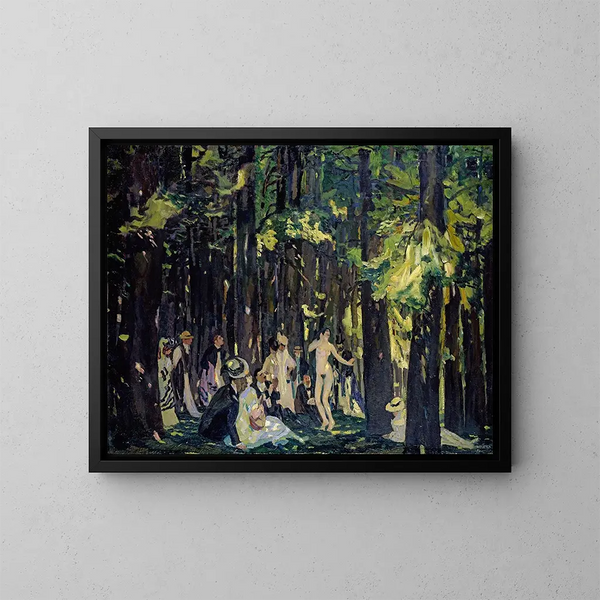 Sommertag - Albert Weisgerber — gerahmtes Bild an der Wand