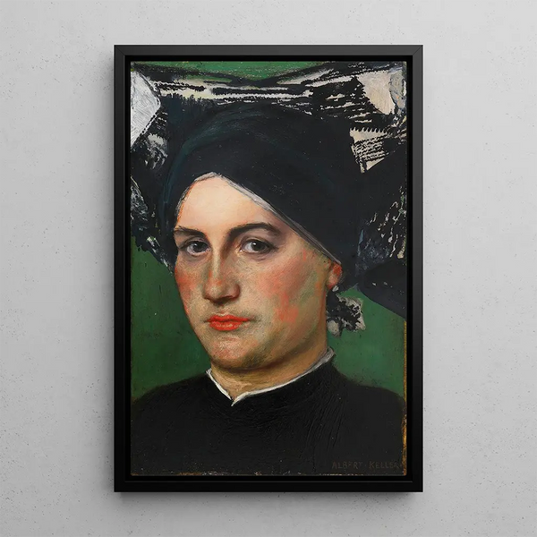 Reproduktion des Gemäldes Frau deutsche alte - Albert von Keller