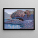 Ein See bei Sonnenuntergang - Alberto Bonomi — gerahmtes Bild an der Wand