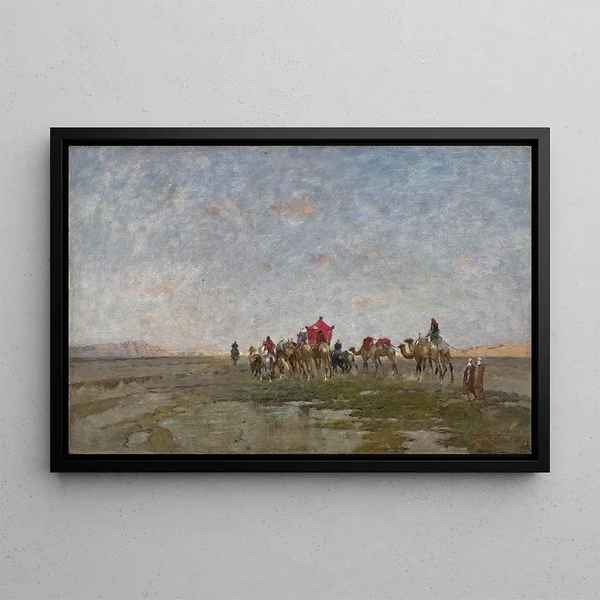 Alberto Pasini - Karawane In Der Wste.webp