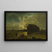 Landschaft mit Wasserlauf - Alberto Pasini — gerahmtes Bild an der Wand