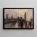 Les Maisons du Parlement depuis le pont de Westminster - Alberto Pisa — gerahmtes Bild an der Wand