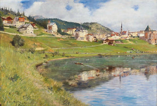 Alberto Rossi - View of Lake St Moritz.webp