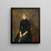 Portrait der Sängerin Hedwig Helbig - Albin Egger-Lienz — gerahmtes Bild an der Wand