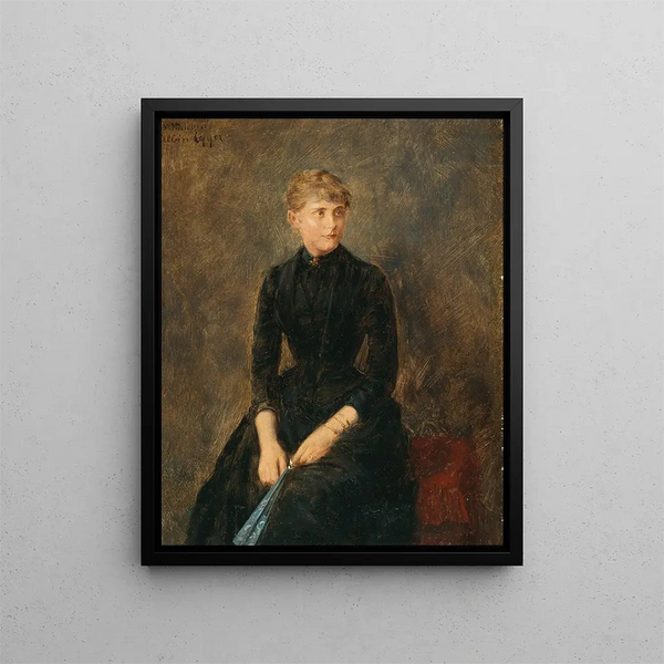 Portrait der Sängerin Hedwig Helbig - Albin Egger-Lienz — gerahmtes Bild an der Wand