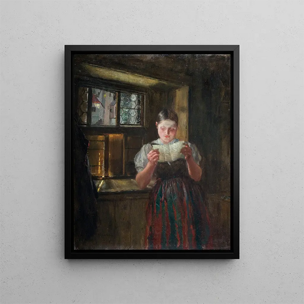 Par lui - Albin Egger-Lienz — gerahmtes Bild an der Wand