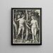 Adam und Eva Der Sündenfall des Menschen - Albrecht Dürer — gerahmtes Bild an der Wand