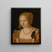 Portrait einer jungen venezianischen Frau - Albrecht Dürer — gerahmtes Bild an der Wand