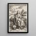 Die Jungfrau und das Kind mit Affe - Albrecht Dürer — gerahmtes Bild an der Wand