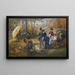 Das Freilichtmaler im Fontainebleau-Wald - Alcide Théophile Robaudi — gerahmtes Bild an der Wand
