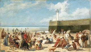 Alcide Thophile Robaudi - Scne de plage en t.webp